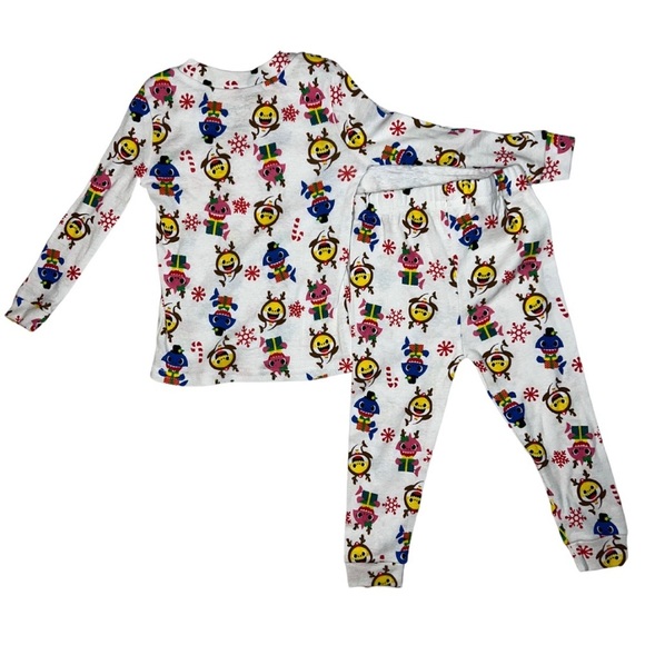 Baby Shark Long Sleeve Christmas Pajama Pants Set Sleepwear, Size 18 months - Picture 4 of 4